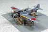 Aoshima Bunka Kyozai Aircraft Series 1 Kai Model Additional Model (AOSHIMA) 1/72 No. Ki-61-II (Ki-61-II Kai) Kit, Prototype, Number Ki-61-II ...