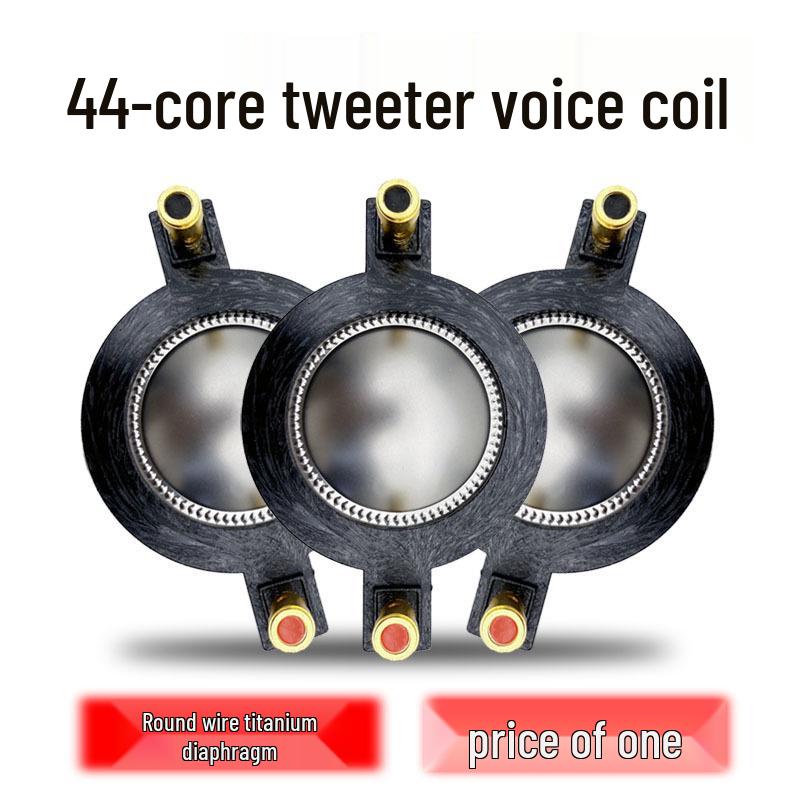 

Сценический высокочастотный динамик (твитер) с 44-ядерной титановой диафрагмой, звуковая катушка из круглого провода 44,4 мм, внешний магнит