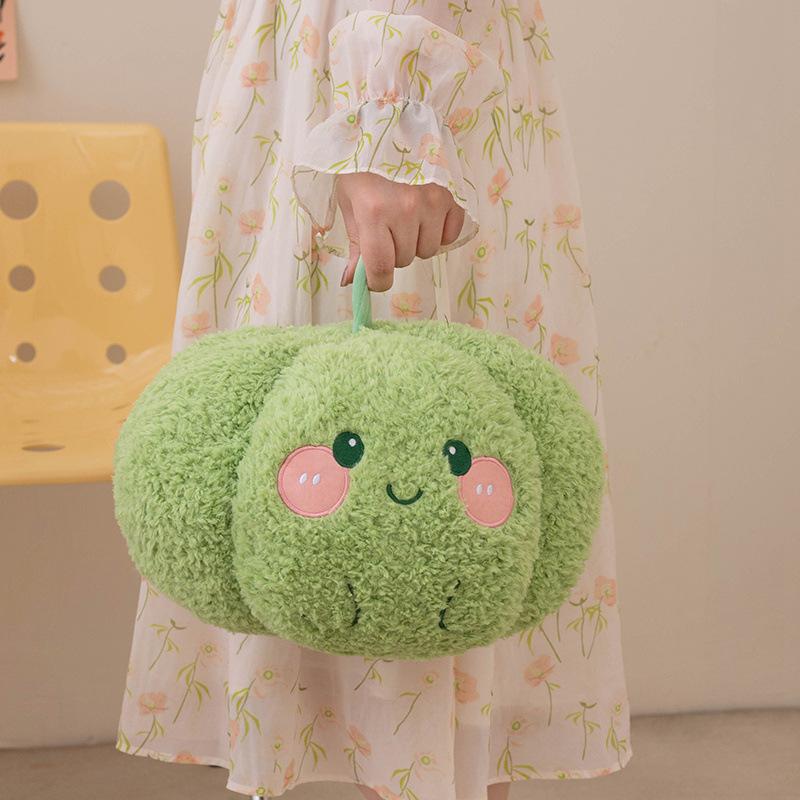 Simulation Pumpkin Throw Pillow Home Ornament Bed Sleeping Companion Plush Toy Smiley Face Pumpkin Cushion