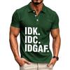 Men's Casual Letter Print Short Sleeve T-Shirt for Everyday Wear