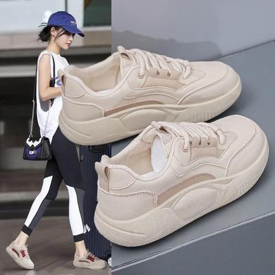 Women's Causal Sneakers Spring New Fashion Breathable Ladies Mesh Lace Up Sports Shoes for Students Platform Walking Shoes