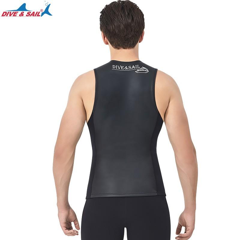 Diving Suit 2MM Split Vest Smooth Leather Sleeveless Thickened Cold-proof Snorkeling Surfing Swimsuit