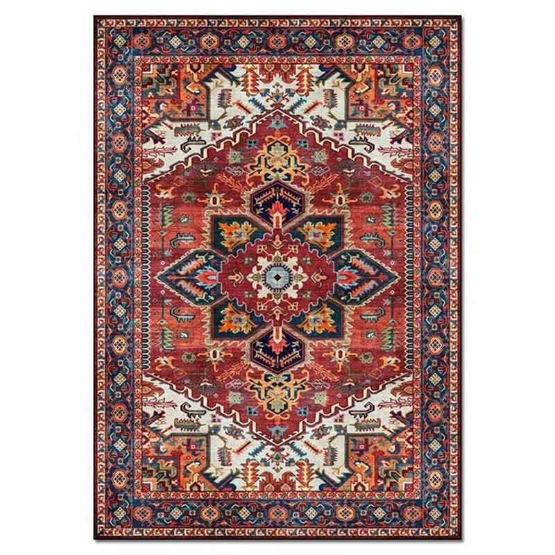 Tappeto Stampato Persiano Retrò 40X120Cm Camera da Letto Soggiorno Tappeti di Lusso Leggero Fondo Antiscivolo e Resistente all'Usura Stile Etnico
