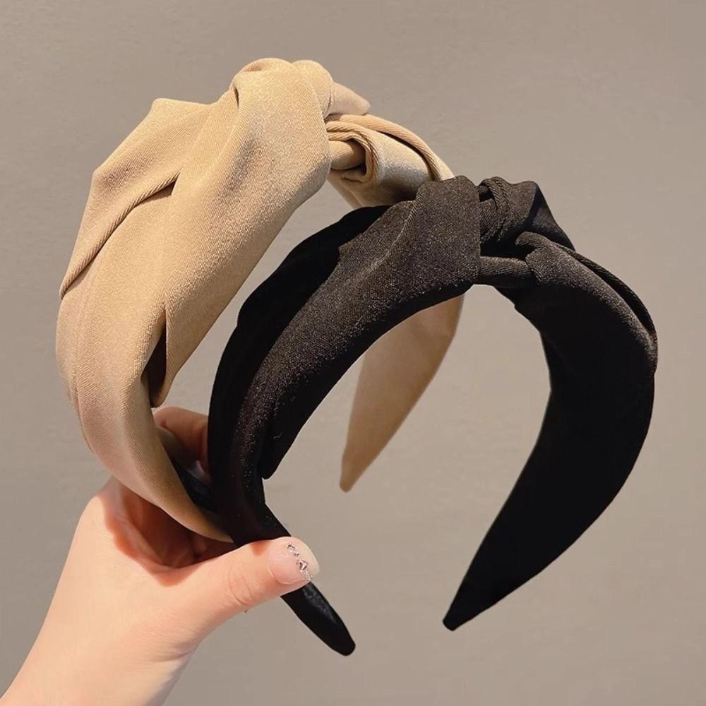 Solid Hair Claw Sweet Bow Braided Headband Fashion Hair Band  Girls Accessories