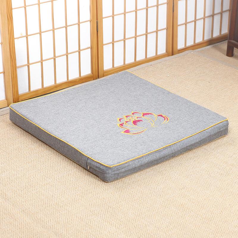 Thickened Meditation & Prostration Zafu Cushion: Removable, Washable Kneeling Mat
