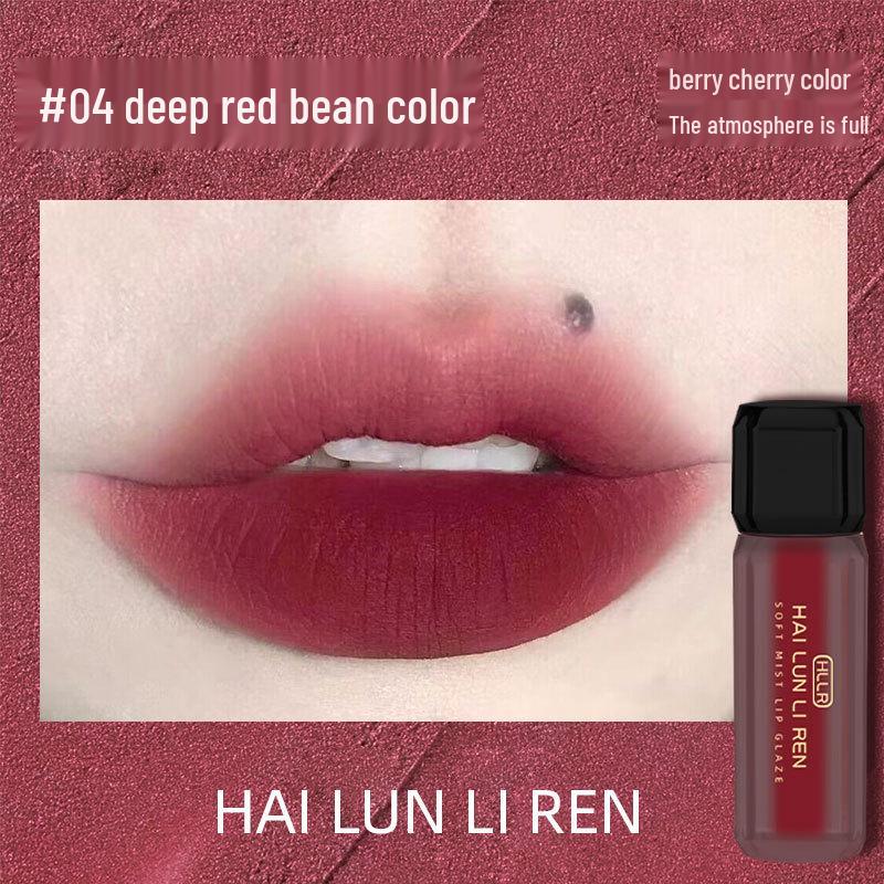 

Helen Liren Matte Lip Glaze: Soft Mist, Moisturizing, Long-lasting, Non-fade Lip Gloss. 2.8g