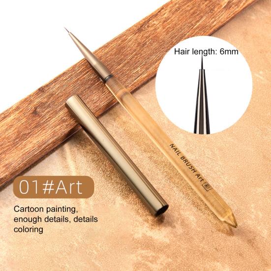 Nail Art Stripes Lines Brushes with Nylon Bristles DIY Painting Flower Brush Drawing Pen Dotting Tools Manicure Tool