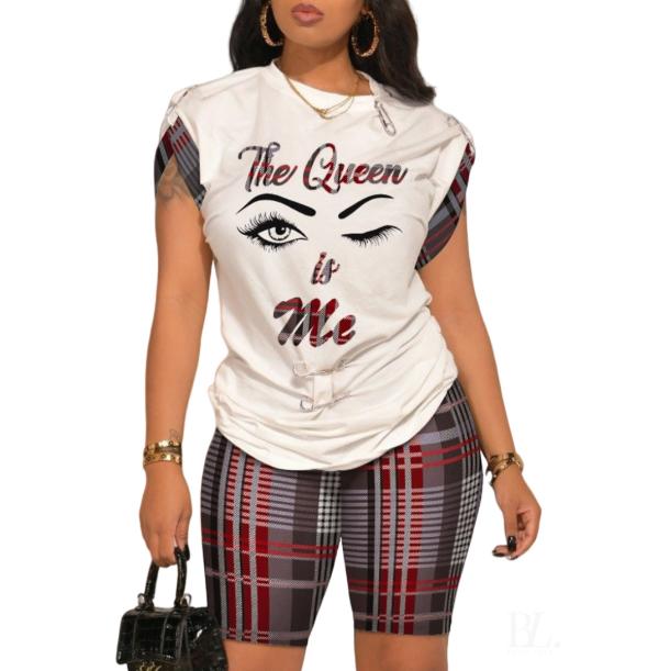 Summer 3D Print Oversized Casual Top & Shorts Set Sets Casual Two Fashion Casual Pieces for Women Tracksuits