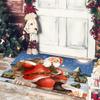 Christmas Decorative Doormat Stain-Resistant Non-Slip Indoor/Outdoor Entry Mat Porch Pathway Rug Home Decor