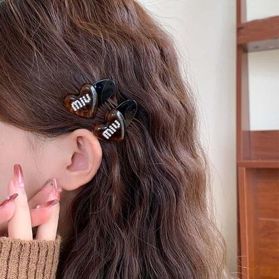 Promi Acetat Strass Liebesbrief Haarnadel - Exquisite Entenschnabelklemme für Frauen