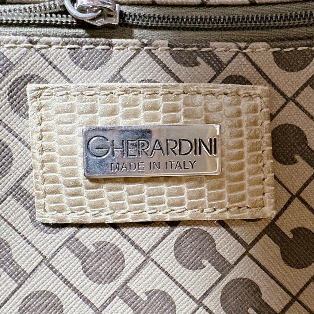 GHERARDINI Softy Handbag PVC beige Women Used