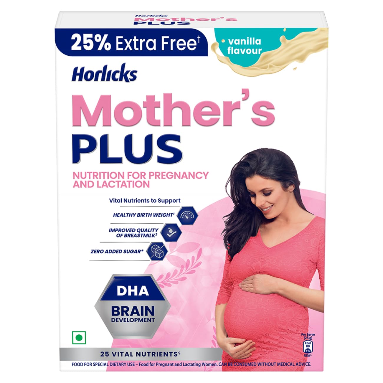 

Mother s Horlicks Plus Vanilla Health Drink 500 g Refill Pack Protein Nutrition For Pregnancy