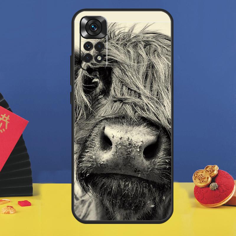

Cute Highland Cow Phone Case For Xiaomi Redmi Note 14 Pro 13 11 9 10 12 15 Pro Plus 10C 12C 13C 14C 15C Cover Redmi 10