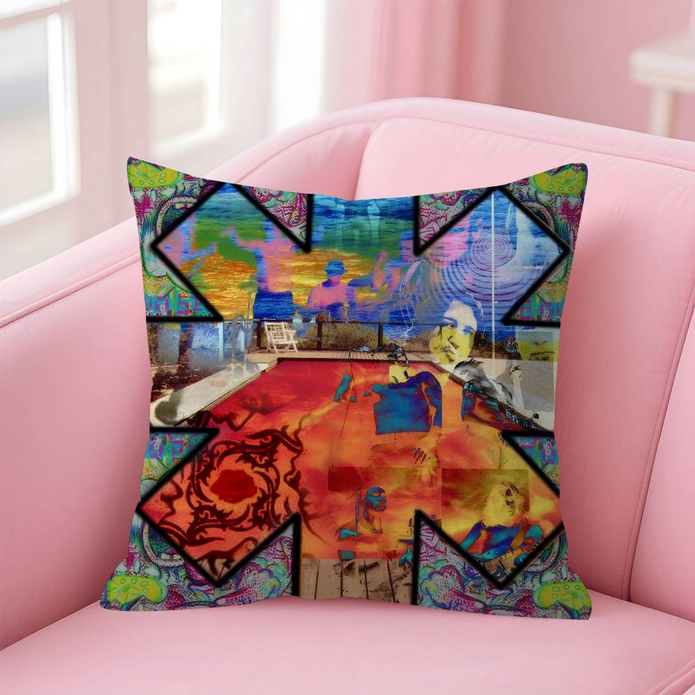 4545cm Cushion Cover Pillow Cover Decor Pillowcase Home Pillowcase for Couch Pillow Red Hot Chili PPeppers Band