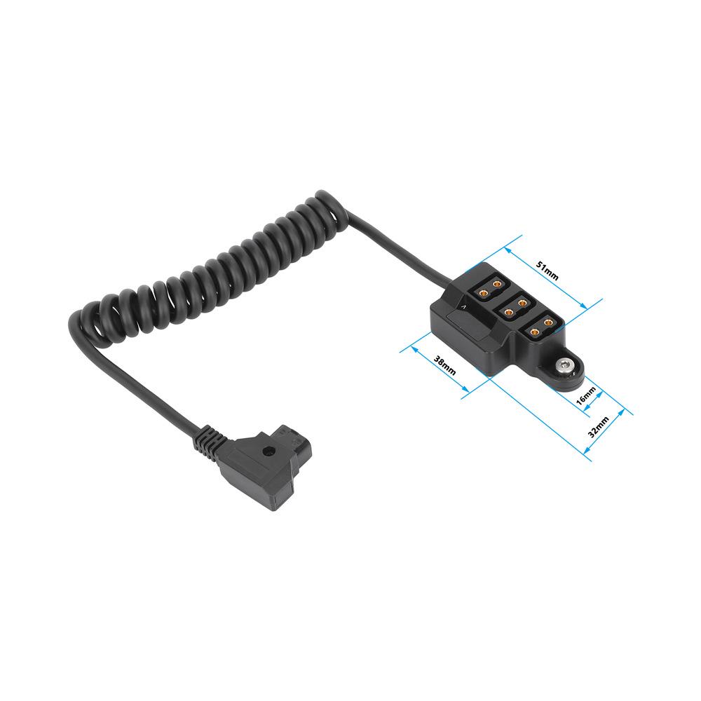 D-TAP One-to-Three Power Cable with Digital Display, B-Type Anton V-Mount Camera Battery Power Converter Cable