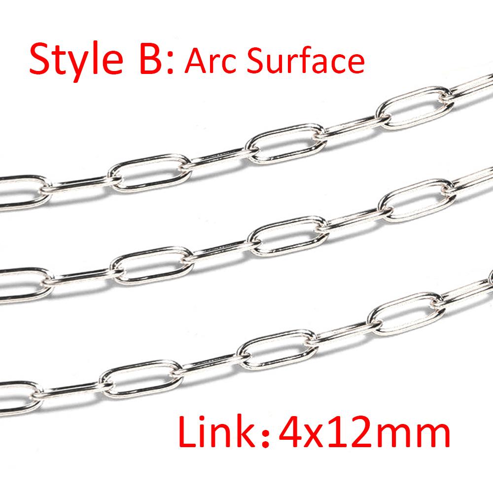 No Fade 1meter 4mm Stainless Steel Chain Cable Gold Chains for Necklace Bracelet Anklet Jewelry Making Components Wholesale DIY