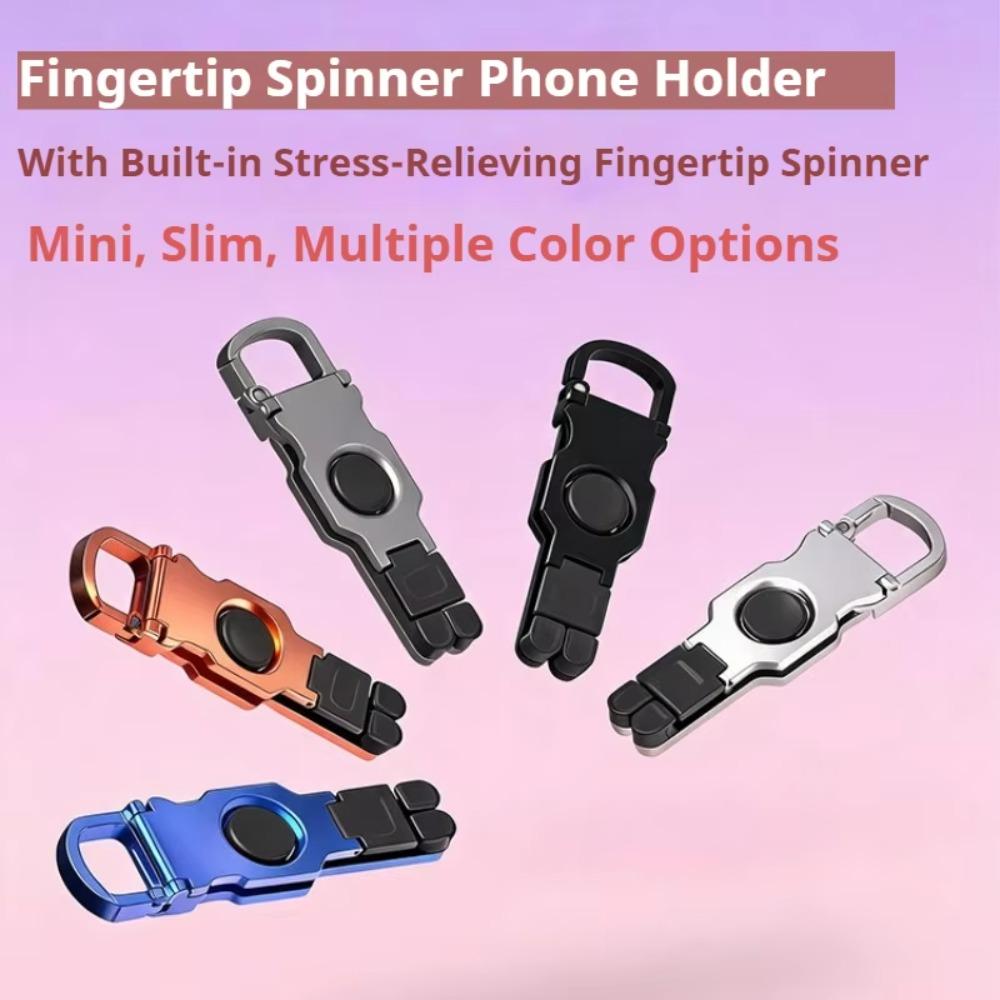 Anti-Slip Fidget Spinner Phone Stand Zinc Alloy Desktop Phone Holder New Keychain Stand Phone