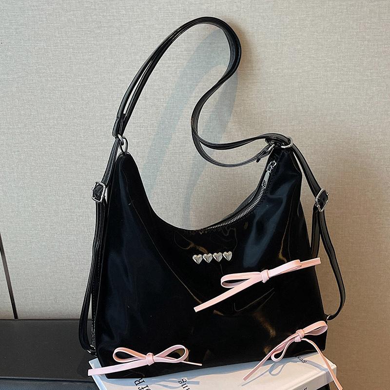 Korean version of large-capacity multi-purpose tote bag women's new trendy bow shoulder bag crossbody fashion commuter backpack