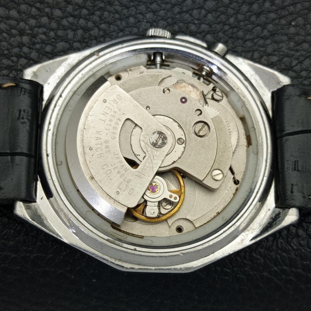 VINTAGE ORIENT CRYSTAL AUTOMATIC 46943 JAPAN MENS ORIGINAL DIAL WATCH A701896-5 R207-a701896