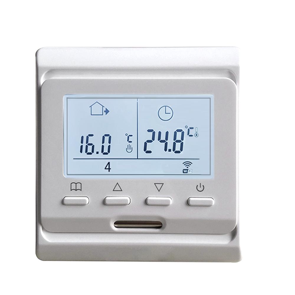 Inteligencja WiFi termostat do ogrzewania podłogowego 220V ekran LCD programowalna aplikacja temperatury termostat sterujący Vioce ciepły kontroler podłogowy