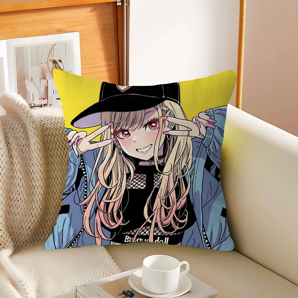 M-marin Kitagawa Cushion Cover Pillow Cover Decor Pillowcase Printed Cushion Case For Couch