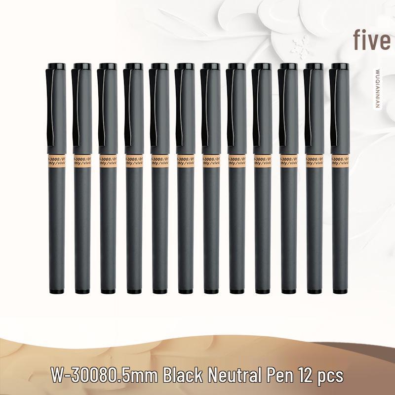 Five Thousand Neutral Gel Pens: Office, Carbon, Water-Based, Signature & Student Planning Pens in 0.5mm & 0.7mm
