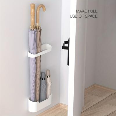 2PCS No-drill Wall-mounted Umbrella Rack, Large-capacity Umbrella Storage Rack, Suitable for Entrances, Hallways, and Umbrella Storage.