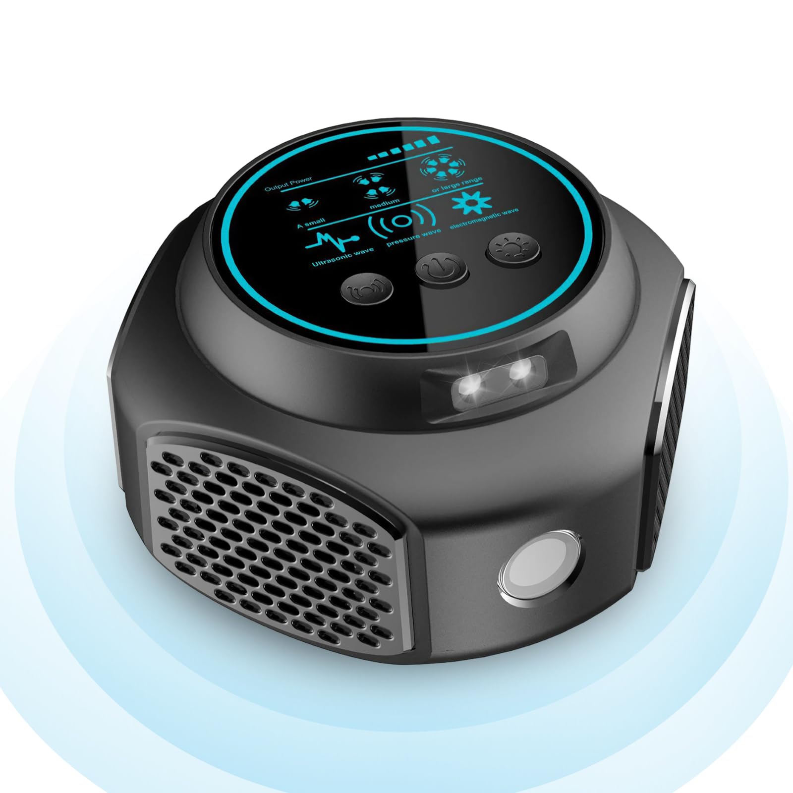 

Gegoup Pest Control Отпугивает и других вредителей электромагнитным стробоскопом и PIR-датчиком. Покрывает 350 кв. футов. Для помещений и улицы. Безопасно для домашних животных и устройств. Тараканы, комары, чёрный