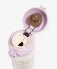 Afternoon Tea Living HS99 Flower Art Thermos Purple One-Touch Bottle, 350ml,