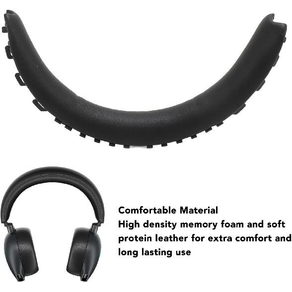 Protein Leather Headband Pad Compatible with AW920H, Headphones Replacement Band, Headset Head Cushion Cover Repair Part