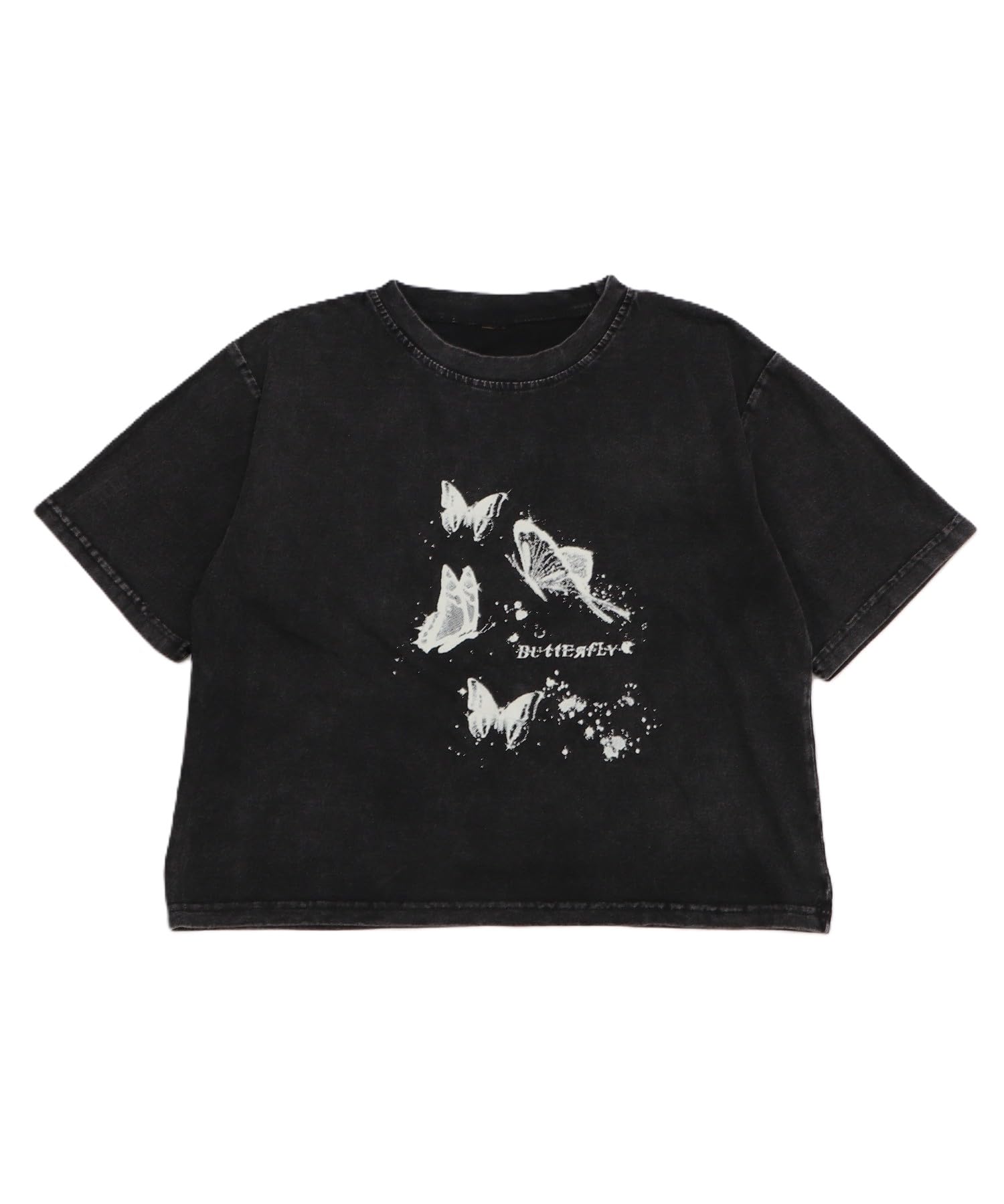 

WEGO Figments Short Sleeve Pigment Butterfly Short Sleeve Summer Korean Size Pattern 1 T-Shirt, Design, Top, Clothes, Style, Women s, F,