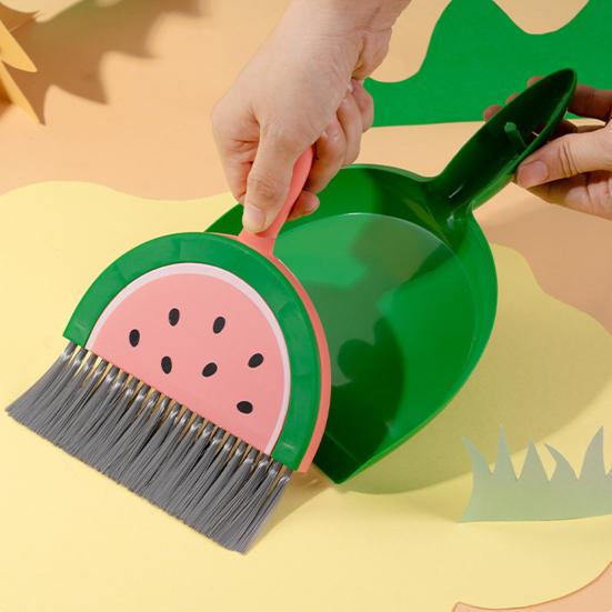 2 ks/sada Smeták Lopatka Sada Vzor ovoce Malá Přenosná Měkké štětiny Klávesnice Stolní počítače Rohy Mini Čisticí sada