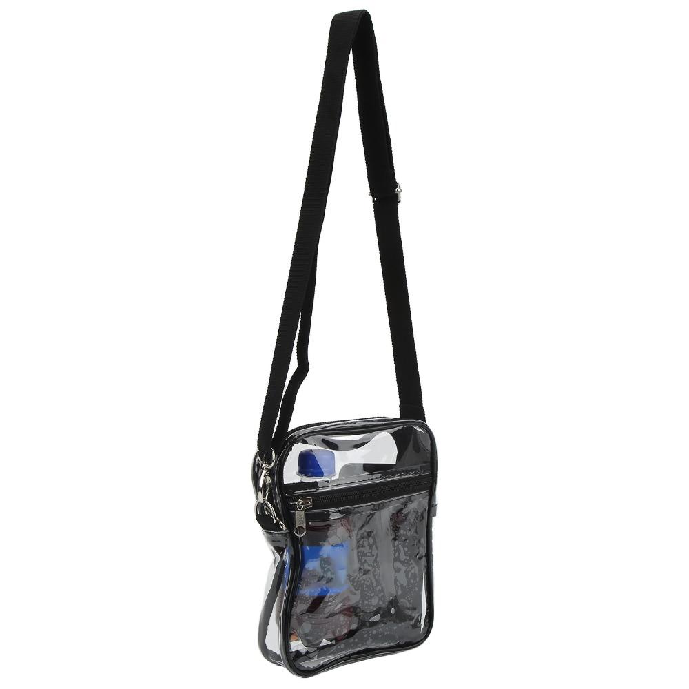 2 ks Odnímatelná průhledná taška přes rameno PVC Průhledná crossbody taška Odolná průhledná kurýrní taška Sportovní