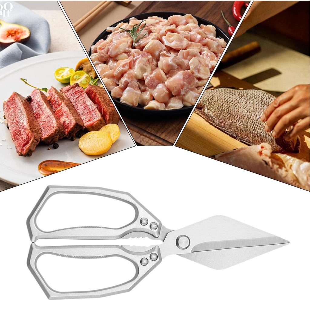 Kitchen Scissors Heavy Duty Cooking Shears For Kitchen 2 Pieces Fish Bone Scissors For Poultry Bakers Nuts Duck Chicken Meat
