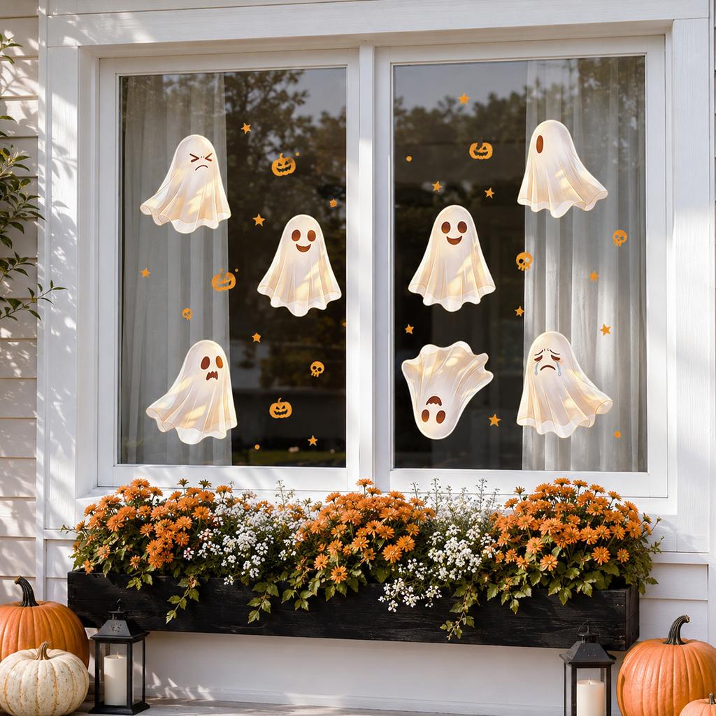 Halloween Cute Window Stickers, Stickers, Decorative Window Stickers