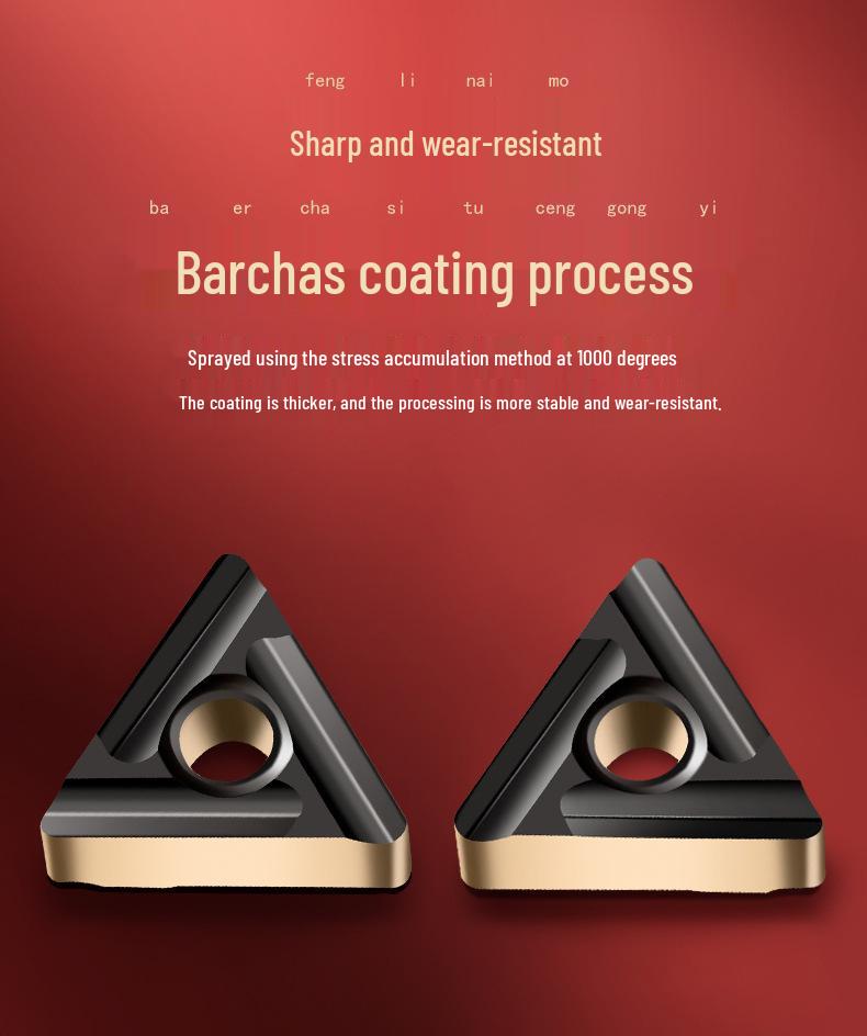 Tiangong TNMG160408 CNC Milling and Turning Blade - Triangular Carbide for Stainless Steel