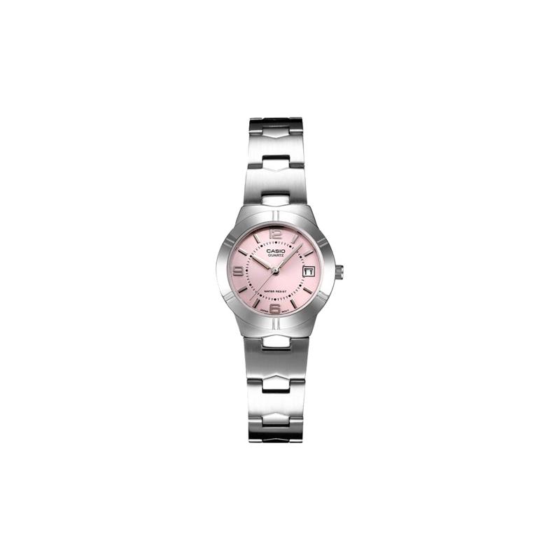 

Casio STANDARD Series ENTICER Business Metal Simple Pointer Quartz Movement Stainless Steel Strap Japanese and Korean Watch Women s LTP-1241D-4A рожевий