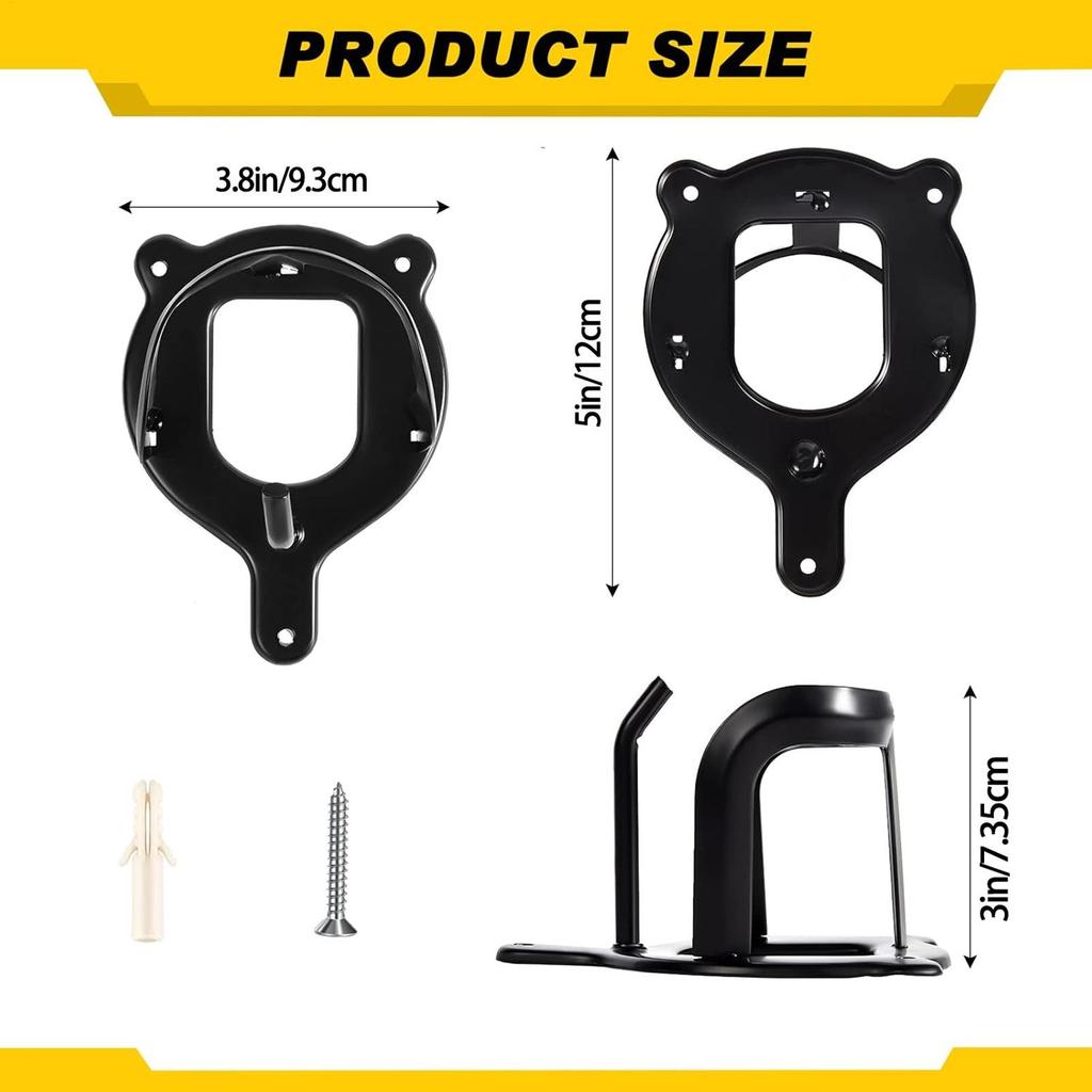 Horse Bridle Rack Bridle Bracket Bridle Hooks Horse Tack Storage Halter Hanger Metal Bridle Holder with Tubes and Screw for Barn