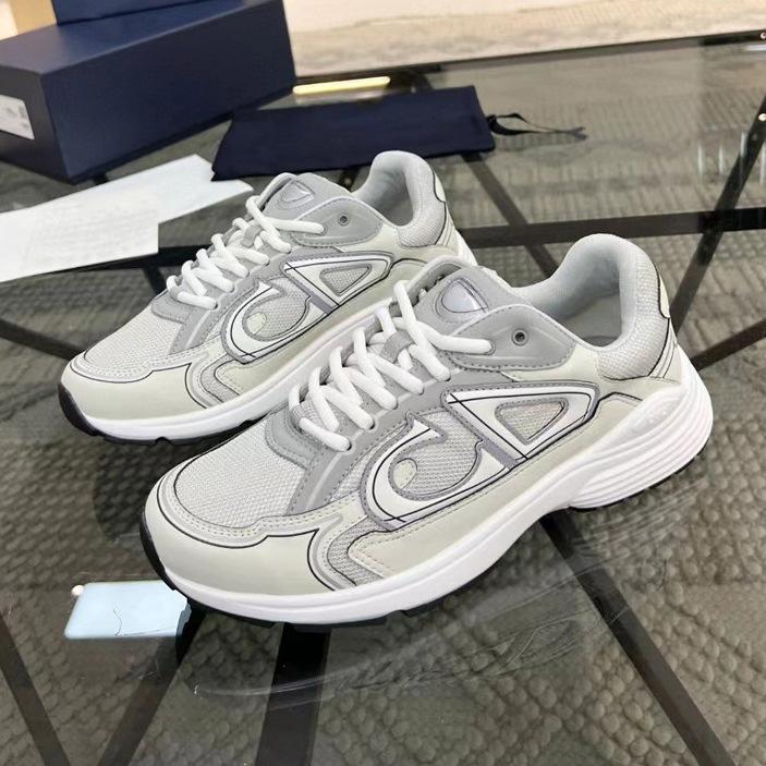 Dad's Shoes CD New Casual Shoes Lightweight Patchwork Height Increasing Thick Sole Reflective Mesh B30 Breathable Sports Shoes