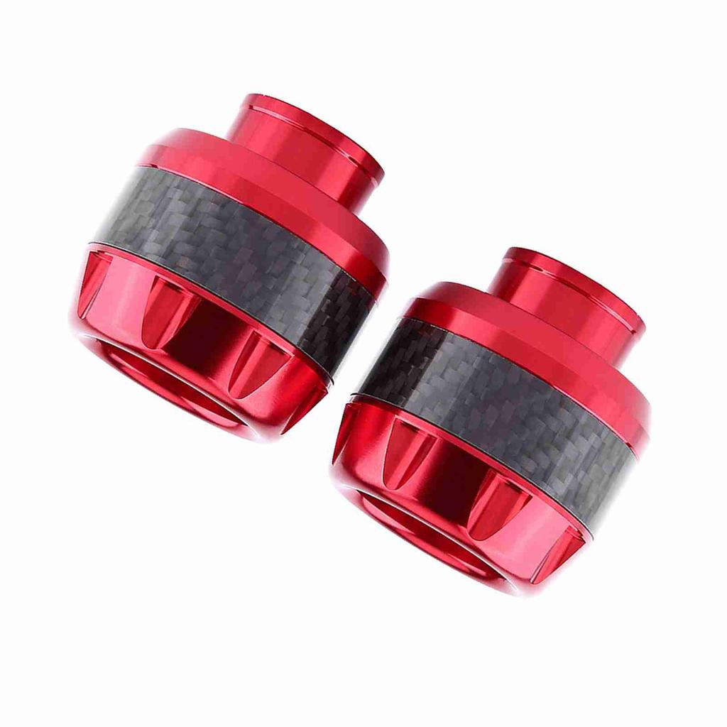 1 Pair of Carbon Fiber Motorcycle Front Fork Frame Sliders Crash Protection