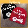 I'm Gaming Letter Beanie Hat For Men And Women With High Top Design For Winter Use