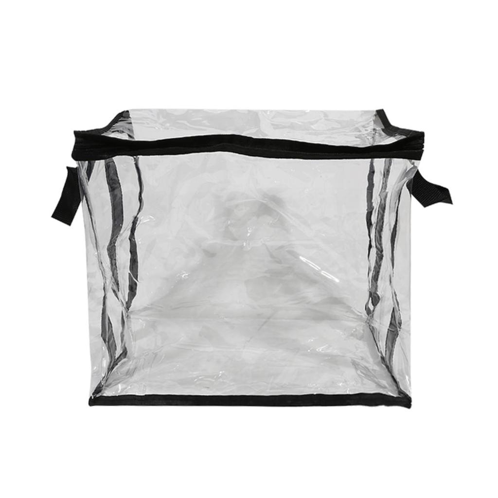 Multifunctionele Opbergtas voor Speelgoedpoppen Huishouden Grote Capaciteit Draagbaar Waterdicht Boek Sorteer Organizer PVC Opvouwbare Transparante Mand