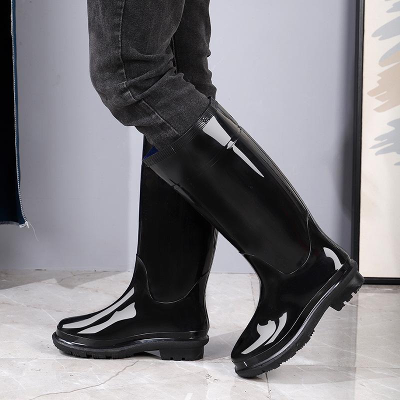 Water shoes spot long tube thickened wear-resistant non-slip boots, labor insurance men's tall tube construction coal mine rain shoes