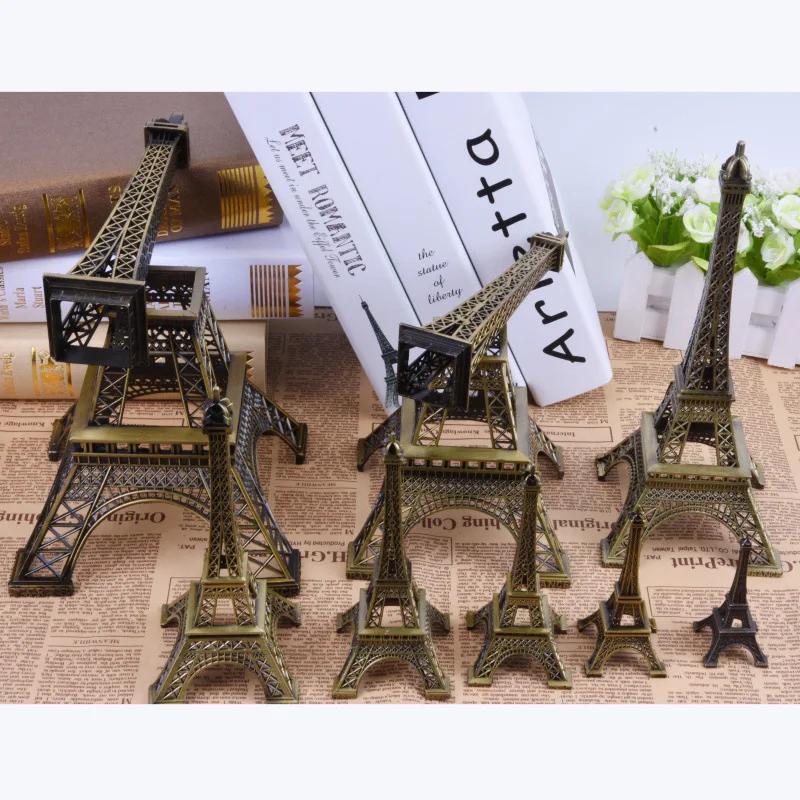 8-13cm Bronze Pariser Turm Metallhandwerk Figur Statue Modell Heimdeko Souvenirmodell Kinderspielzeug für Kinder