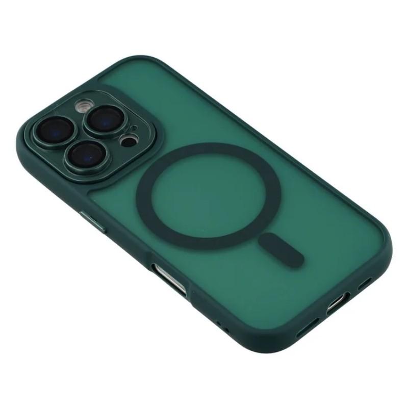 For iPhone 16 Pro Case Compatible with MagSafe WANLONFENG QB Series PC TPU Phone Cover with Screen Film