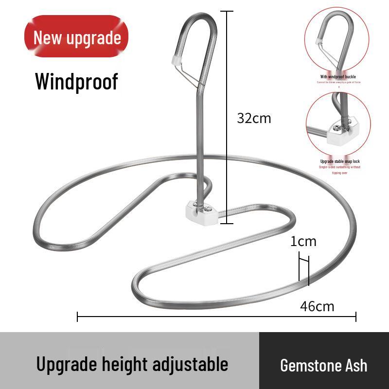 Windproof Heart-Shaped Spiral Clothes Hanger for Quilts and Sheets