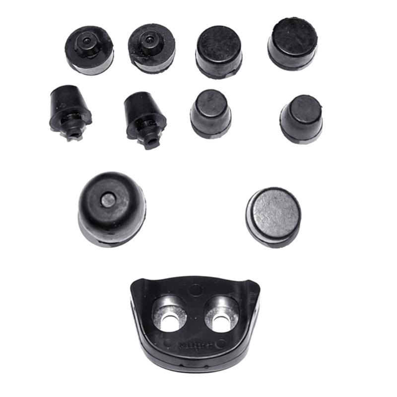 Set Of 11/12 Car Door Bump Stops Car Door Cushion Pads Vehicle Door Shock Absorbers Rubber & Iron Pads for Pajero V43