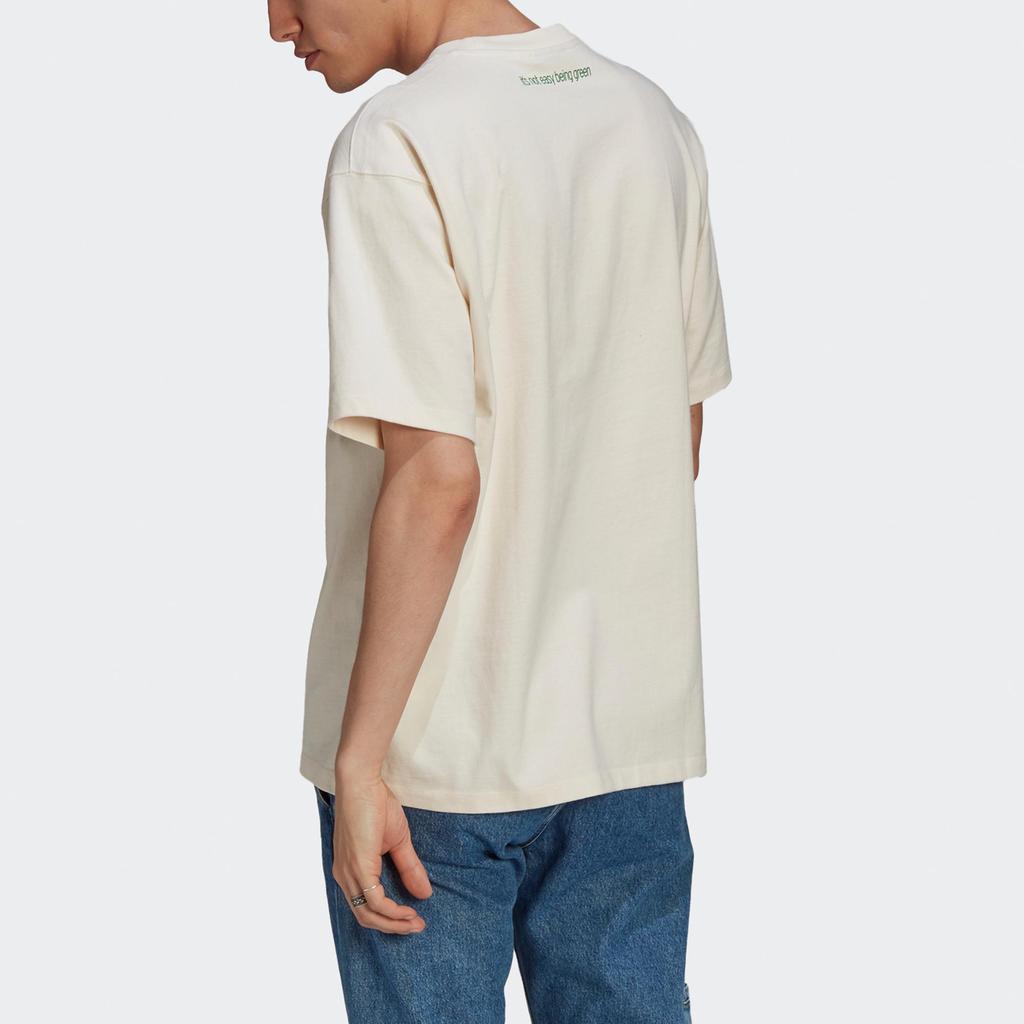 adidas Originals x Disney T-shirt Uni Blanc Crème Imprimé Mike Coupe Ample Unisexe GP3393