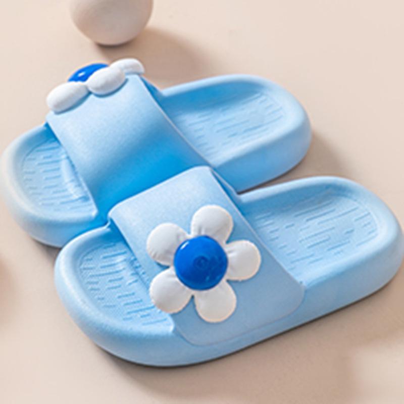 New Summer Unilateral Symmetrical Little Flower Girl Shoes Sandals Slippers Soft-soled non-slip shoes for older girls