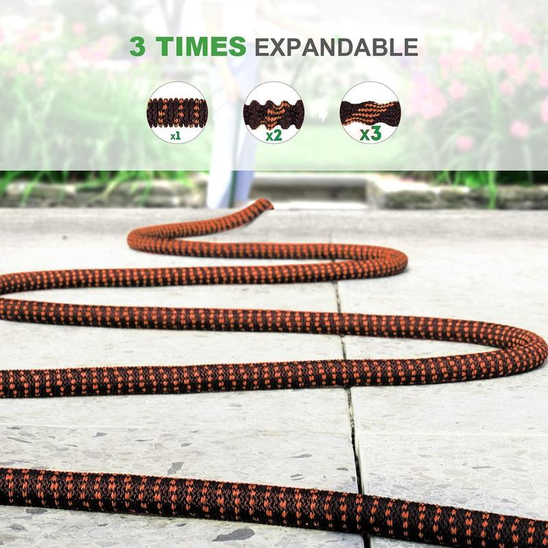 Copper Bullet Expandable Garden Hose W/10 Pattern Thumb Spray Nozzle AS-SEEN-ON-TV 75 FT Lead-Free Ultra-Lightweight Solid Copp